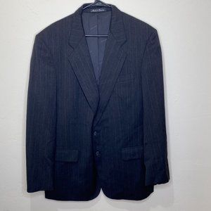 Mens‎ Pierre Balmain Gray 100% Wool Size 44 Long Blazer Suit Jacket